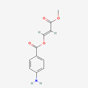 molecular formula C11H11NO4 B2834310 3-Methoxy-3-oxoprop-1-en-1-yl 4-aminobenzoate CAS No. 400878-23-1