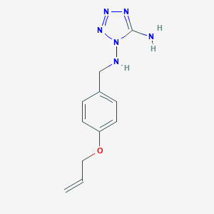 molecular formula C11H14N6O B283433 N-[4-(allyloxy)benzyl]-N-(5-amino-1H-tetraazol-1-yl)amine 