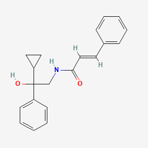 molecular formula C20H21NO2 B2834341 N-(2-cyclopropyl-2-hydroxy-2-phenylethyl)cinnamamide CAS No. 1421587-26-9