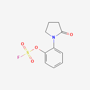 molecular formula C10H10FNO4S B2834360 1-(2-Fluorosulfonyloxyphenyl)-2-oxopyrrolidine CAS No. 2411198-81-5