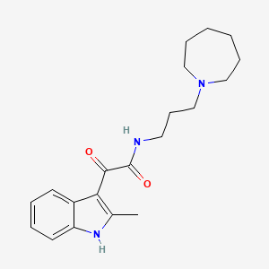 molecular formula C20H27N3O2 B2834363 N-[3-(azepan-1-yl)propyl]-2-(2-methyl-1H-indol-3-yl)-2-oxoacetamide CAS No. 862813-67-0