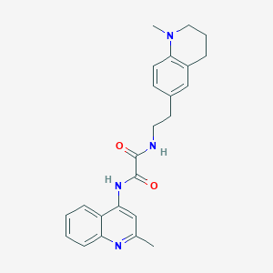 molecular formula C24H26N4O2 B2834372 N1-(2-(1-methyl-1,2,3,4-tetrahydroquinolin-6-yl)ethyl)-N2-(2-methylquinolin-4-yl)oxalamide CAS No. 946363-19-5