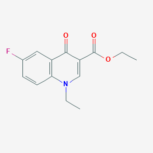 molecular formula C14H14FNO3 B2834394 Ethyl 1-ethyl-6-fluoro-4-oxo-1,4-dihydroquinoline-3-carboxylate CAS No. 1513-07-1