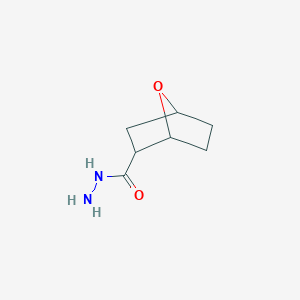 molecular formula C7H12N2O2 B2834504 7-Oxabicyclo[2.2.1]heptane-2-carbohydrazide CAS No. 1856111-30-2