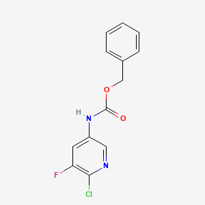 molecular formula C13H10ClFN2O2 B2834530 Benzyl (6-chloro-5-fluoropyridin-3-yl)carbamate CAS No. 2007915-57-1