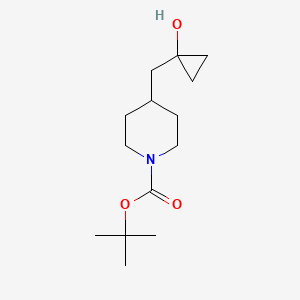 Tert-butyl 4-[(1-hydroxycyclopropyl)methyl]piperidine-1-carboxylate