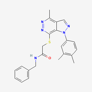N-benzyl-2-((1-(3,4-dimethylphenyl)-4-methyl-1H-pyrazolo[3,4-d]pyridazin-7-yl)thio)acetamide