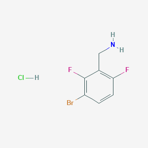 (3-Bromo-2,6-difluorophenyl)methanamine;hydrochloride