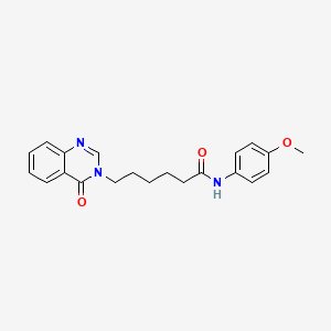 N-(4-methoxyphenyl)-6-(4-oxoquinazolin-3(4H)-yl)hexanamide