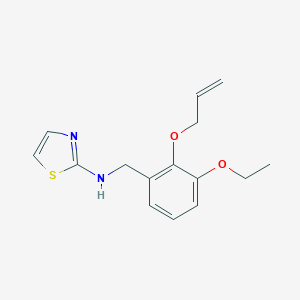 molecular formula C15H18N2O2S B283459 N-[2-(allyloxy)-3-ethoxybenzyl]-N-(1,3-thiazol-2-yl)amine 