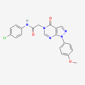 N-(4-chlorophenyl)-2-[1-(4-methoxyphenyl)-4-oxo-1H,4H,5H-pyrazolo[3,4-d]pyrimidin-5-yl]acetamide
