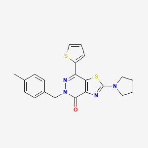 5-(4-methylbenzyl)-2-(pyrrolidin-1-yl)-7-(thiophen-2-yl)thiazolo[4,5-d]pyridazin-4(5H)-one