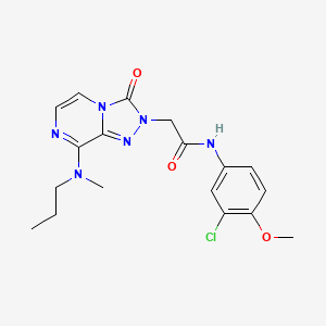 N-(3-chloro-4-methoxyphenyl)-2-(8-(methyl(propyl)amino)-3-oxo-[1,2,4]triazolo[4,3-a]pyrazin-2(3H)-yl)acetamide