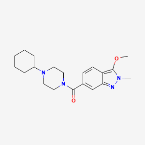 (4-cyclohexylpiperazin-1-yl)(3-methoxy-2-methyl-2H-indazol-6-yl)methanone