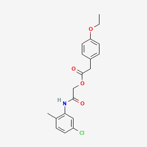 [(5-Chloro-2-methylphenyl)carbamoyl]methyl 2-(4-ethoxyphenyl)acetate