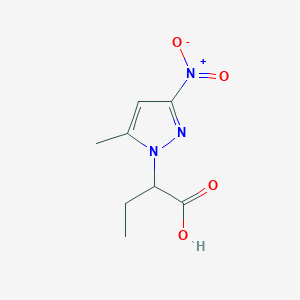 2-(5-methyl-3-nitro-1H-pyrazol-1-yl)butanoic acid