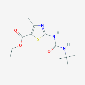 Ethyl 2-(3-(tert-butyl)ureido)-4-methylthiazole-5-carboxylate