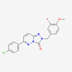 6-(4-chlorophenyl)-2-(3-fluoro-4-methoxybenzyl)-[1,2,4]triazolo[4,3-b]pyridazin-3(2H)-one