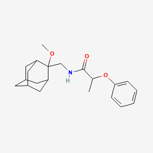 molecular formula C21H29NO3 B2834619 N-[(2-methoxyadamantan-2-yl)methyl]-2-phenoxypropanamide CAS No. 1797160-31-6