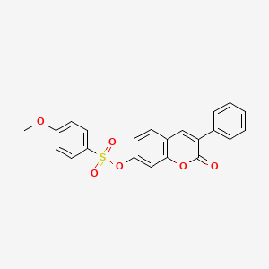 2-oxo-3-phenyl-2H-chromen-7-yl 4-methoxybenzenesulfonate