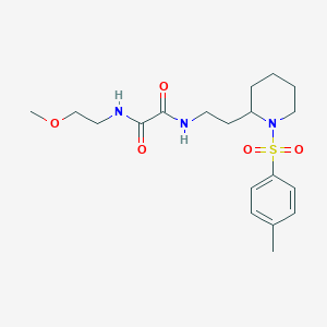 N1-(2-methoxyethyl)-N2-(2-(1-tosylpiperidin-2-yl)ethyl)oxalamide