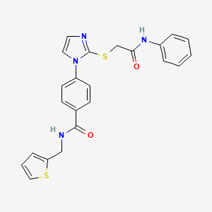 4-{2-[(2-anilino-2-oxoethyl)thio]-1H-imidazol-1-yl}-N-(2-thienylmethyl)benzamide