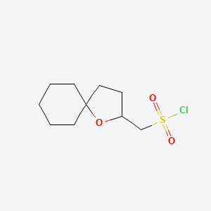 {1-Oxaspiro[4.5]decan-2-yl}methanesulfonyl chloride