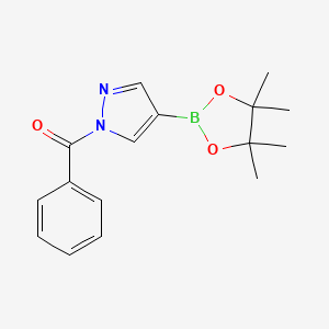 phenyl(4-(4,4,5,5-tetramethyl-1,3,2-dioxaborolan-2-yl)-1H-pyrazol-1-yl)methanone