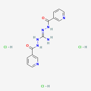 N-[(E)-[Amino-[2-(pyridine-3-carbonyl)hydrazinyl]methylidene]amino]pyridine-3-carboxamide;trihydrochloride