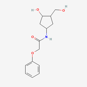 N-(3-hydroxy-4-(hydroxymethyl)cyclopentyl)-2-phenoxyacetamide