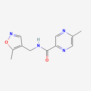 5-methyl-N-((5-methylisoxazol-4-yl)methyl)pyrazine-2-carboxamide