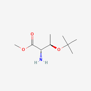 molecular formula C9H19NO3 B2834661 L-Threonine,O-(1,1-dimethylethyl)-,methylester CAS No. 24205-25-2; 71989-43-0
