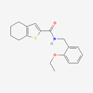 molecular formula C18H21NO2S B2834674 N-(2-乙氧基苄基)-4,5,6,7-四氢-1-苯并噻吩-2-甲酰胺 CAS No. 1252819-23-0