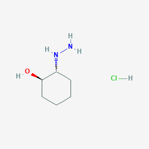 molecular formula C6H15ClN2O B2834684 trans-2-Hydrazinocyclohexanol hydrochloride CAS No. 6611-66-1