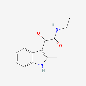 molecular formula C13H14N2O2 B2834694 N-ethyl-2-(2-methyl-1H-indol-3-yl)-2-oxoacetamide CAS No. 478041-45-1