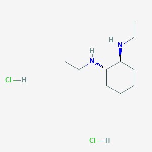 molecular formula C10H24Cl2N2 B2834707 (1S,2S)-1-N,2-N-二乙基环己烷-1,2-二胺;二盐酸盐 CAS No. 2408392-08-3