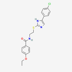 N-(2-((5-(4-chlorophenyl)-1H-imidazol-2-yl)thio)ethyl)-4-ethoxybenzamide