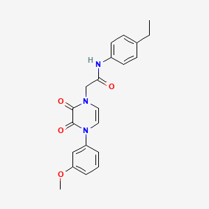 N-(4-ethylphenyl)-2-(4-(3-methoxyphenyl)-2,3-dioxo-3,4-dihydropyrazin-1(2H)-yl)acetamide