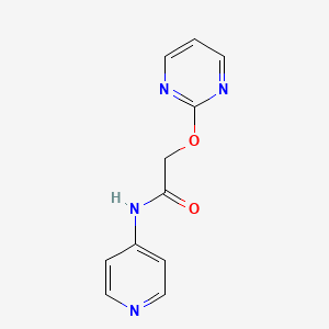 molecular formula C11H10N4O2 B2834736 N-(吡啶-4-基)-2-(嘧啶-2-氧基)乙酰胺 CAS No. 1251561-86-0