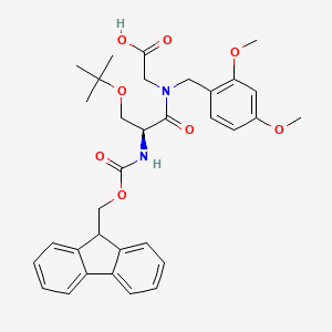 molecular formula C33H38N2O8 B2834751 Fmoc-L-Ser(tBu)-DmbGly-OH CAS No. 2250436-98-5