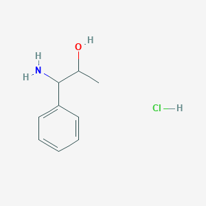 molecular formula C9H14ClNO B2834753 1-Amino-1-phenylpropan-2-ol hydrochloride CAS No. 102439-90-7