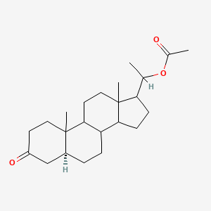 B2834768 1-(10,13-Dimethyl-3-oxoperhydrocyclopenta[a]phenanthren-17-yl)ethyl acetate CAS No. 210411-36-2