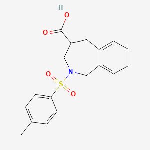 molecular formula C18H19NO4S B2834771 2-(4-甲基苯磺酰基)-2,3,4,5-四氢-1H-2-苯并哌啶-4-羧酸 CAS No. 2193064-97-8