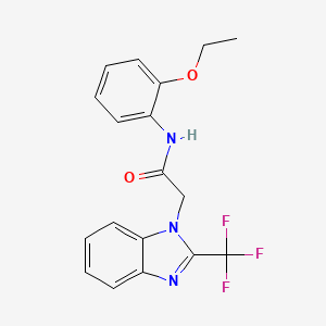 N-(2-ethoxyphenyl)-2-[2-(trifluoromethyl)-1H-1,3-benzimidazol-1-yl]acetamide