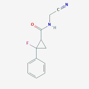 N-(cyanomethyl)-2-fluoro-2-phenylcyclopropane-1-carboxamide