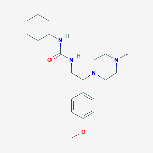 1-Cyclohexyl-3-(2-(4-methoxyphenyl)-2-(4-methylpiperazin-1-yl)ethyl)urea