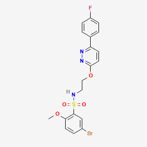 5-bromo-N-(2-((6-(4-fluorophenyl)pyridazin-3-yl)oxy)ethyl)-2-methoxybenzenesulfonamide