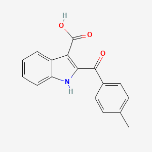 molecular formula C17H13NO3 B2834841 2-(4-methylbenzoyl)-1H-indole-3-carboxylic Acid CAS No. 28115-85-7; 817172-38-6