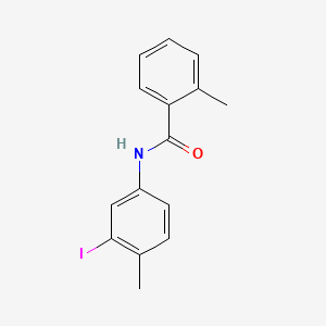 molecular formula C15H14INO B2834844 N-(3-iodo-4-methylphenyl)-2-methylbenzamide CAS No. 304479-25-2
