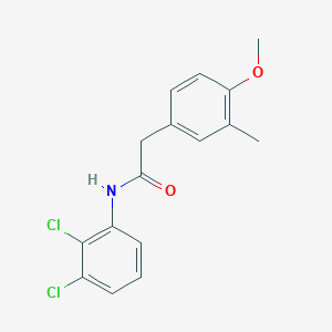 molecular formula C16H15Cl2NO2 B2834845 N-(2,3-dichlorophenyl)-2-(4-methoxy-3-methylphenyl)acetamide CAS No. 955809-12-8